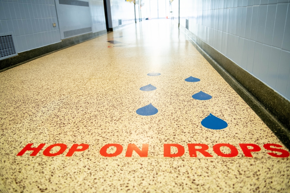 School campus with works planned around term calendar and exam periods
